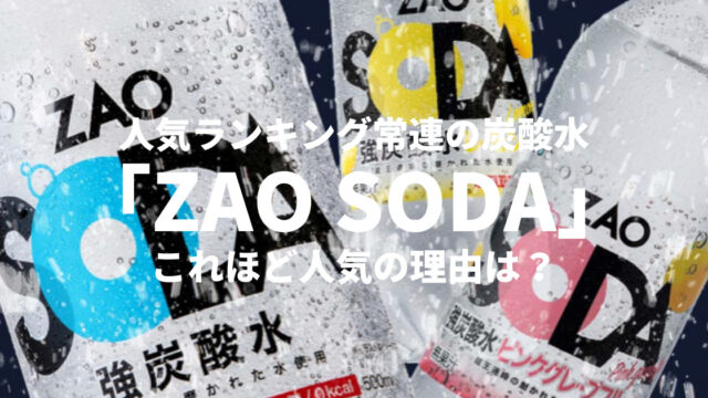 ソルティレモン新登場！！人気ランキング常連の炭酸水「ZAO SODA」これほど人気の理由は？ - gaudibase